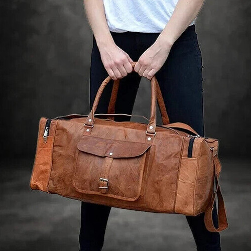 Bag leather travel weekend - leather,