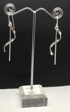 Long drop earrings solid