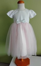 Sarah Louise Girls Dress White