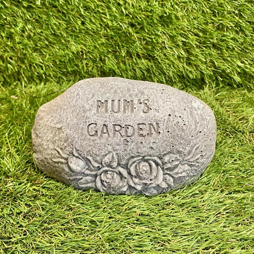 Mum concrete garden sign - mum's,