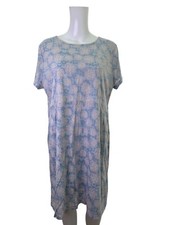 Adini Shift Dress Size Large 16 Blue Mix Soft Floral Womens NEW EU44 RRP £70