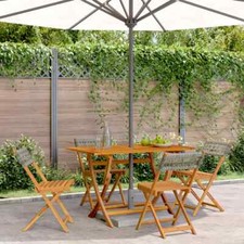 Folding Garden Chairs 4 pcs