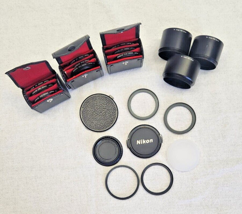 Vtg lot camera lens filters - lot,