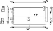 Mahle A/C condenser -