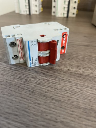Hager sb299u 100a double pole - 100a,