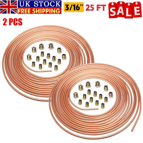 25ft copper brake pipe hose - 25ft,
