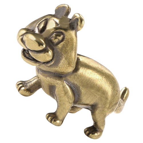 Vintage brass tiger statue - brass,