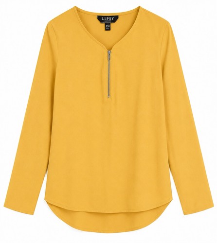 Lipsy zip front blouse - •,