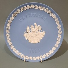 Wedgwood Jasper Ware Christmas Plate 1990