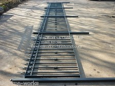 # BUCKINGHAM WROUGHT IRON METAL 3ft x 7ft FENCING RAILING PANELS MADE TO ORDER