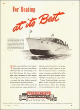 1946 boating AD TEXACO MARINE