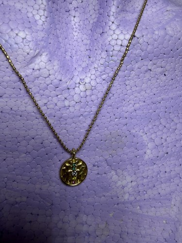 Gold tone lotus flower - gold,