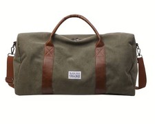Army green canvas duffle - green, bag