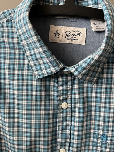 Mens penguin shirt slim - penguin,