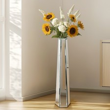 Large Floor Vase 30" Tall Glass Vases Living Room for Dried Flower Arrangements