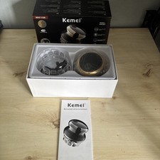 Kemei KM-887 Cordless Hair Clipper Trimmer Silver Used/Boxed/Tested USB Charging