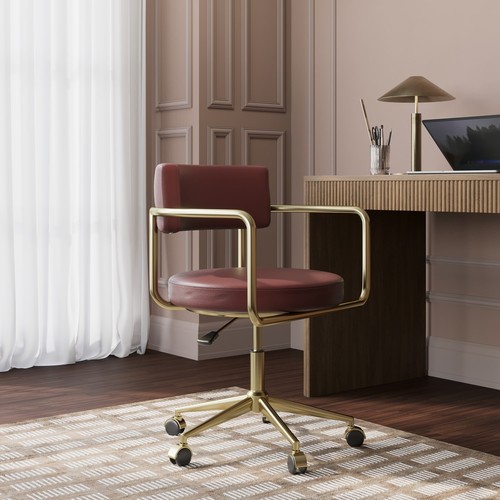 Burgundy faux leather - burgundy,