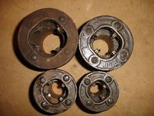Four Ridgid pipe threading die heads ~ Made in USA