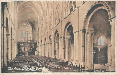 Chichester cathedral the aisle