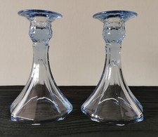 Vintage Blue Pressed Glass
