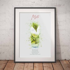 Mojito Cocktail Poster | Bar |