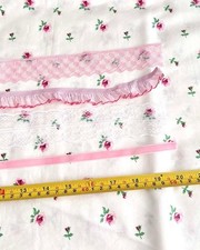 Baby Pink and white Lace