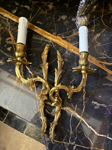 Pair gold metal - pair, 2-arm