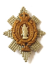 Black Watch (Royal Highland Regt) Scottish Cap Badge KC Bi-metal 45mm Original
