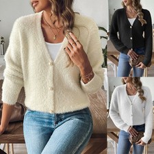 Ladies Fluffy Fur Knitted