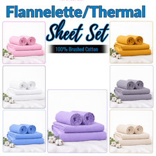 Flannelette Sheets Set 4PC