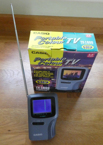 Casio portable colour model - colour, tv