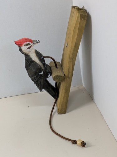 Handcrafted wooden woodpecker - handcrafted,