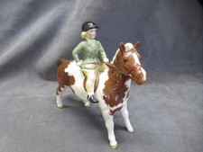 BESWICK Girl on Skewbald Pony