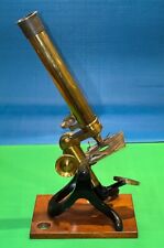 Antique R&J Beck Brass Microscope with Attachments – Rare Collectible