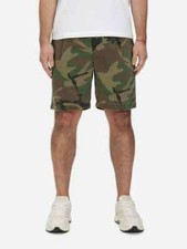 Mens  Camouflage Cargo Shorts Summer Casual Cotton Chino Pants with Pockets