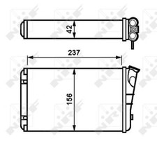 NRF Interior Heater Radiator