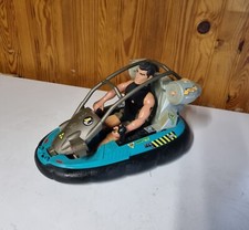 Vintage Action Man Mission Grizzly Windshield Hovercraft Aqua Blaster Toy 