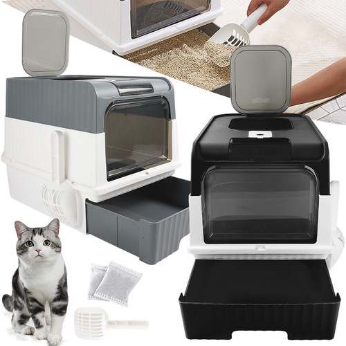 Large cat litter box - cat,