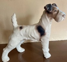 Royal Copenhagen Bing & Grøndahl B&G Wire Fox Terrier Dog Figure  #1998 Denmark