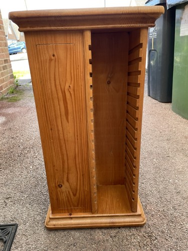 Wooden rotating rack - wooden, cd