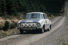 Skoda 110 ERC Rally Car 1971 Racing Old Photo 3