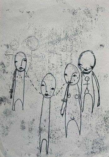 Original expressionist figures - original,