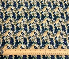 Wine Cotton Fabric Vineyard