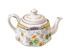 Art Deco Gibson's England Floral Teapot (10)