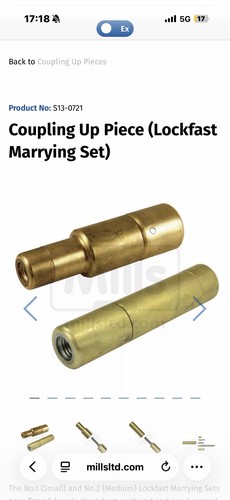 Coupling set duct rod - set,,