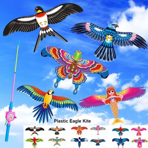 Cartoon plastic eagle kite diy - plastic,
