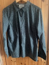 Seasalt Cornwall Green  Spotted Larissa Shirt 100% Cotton Size 14