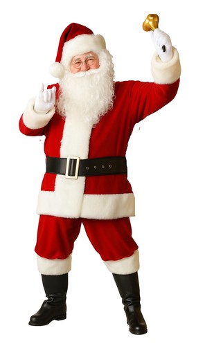 Deluxe velvet piece santa - deluxe,
