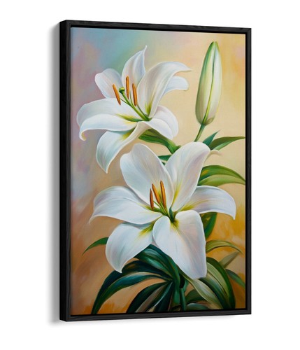 Two beautiful lily flowers - two,