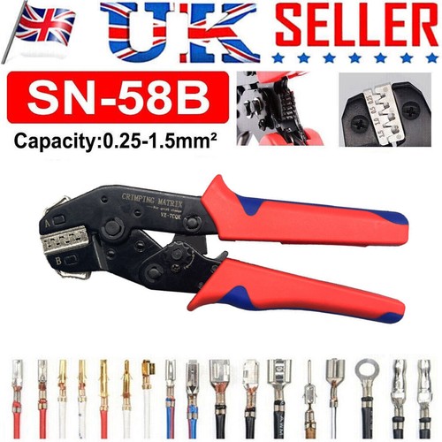 58b ratchet crimping plier - sn-58b,